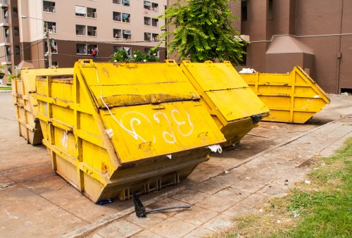 Construction site generating waste