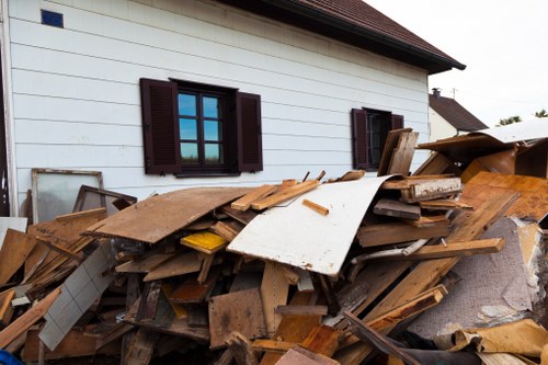 Recycling waste from a hired skip