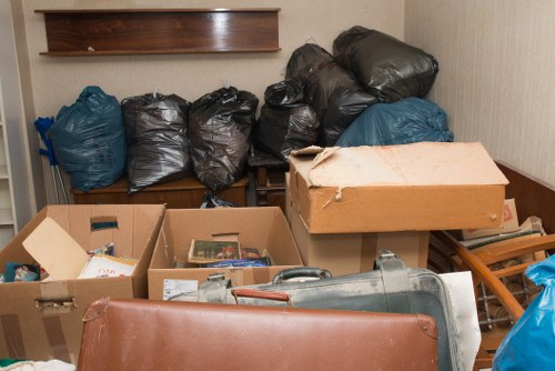 Clean garden after professional waste removal